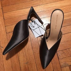 Who What Wear Shoes - Steele Grey Mules Who What Wear Shoes - Steele Grey Mules
